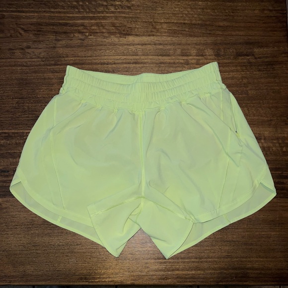 lululemon athletica Pants - Lululemon Track That Short Mid Rise 5” in Lemon Vibe